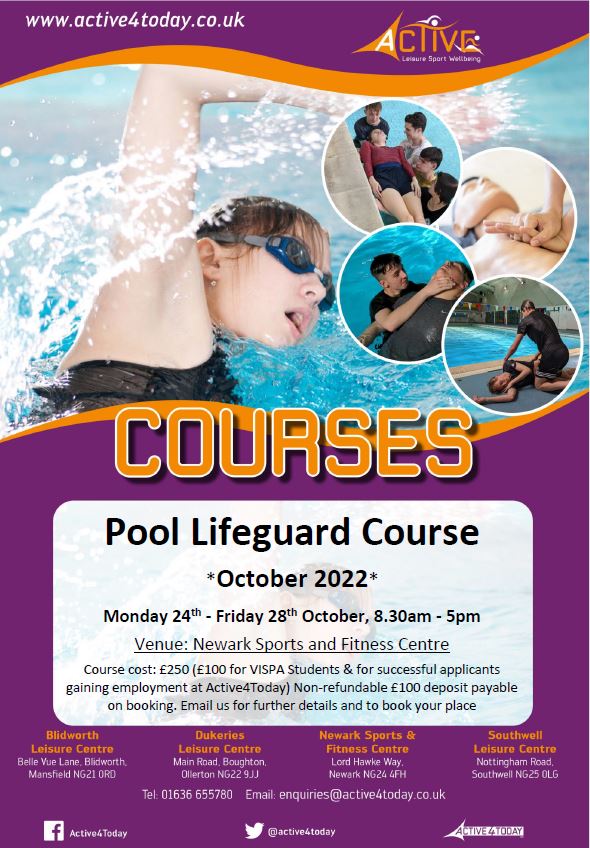 Pool Lifeguard course Oct 22